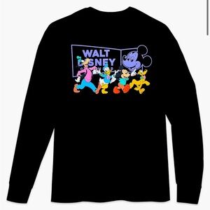 Disney NWT Mickey Mouse & Friends Cartoon Pals Long Sleeve TShirt Unisex Size M